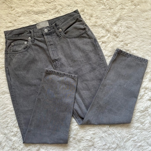 Everlane Jeans The 90's Cheeky Organic Cotton Non-Stretch Denim Gray Crop 28 - Picture 1 of 12